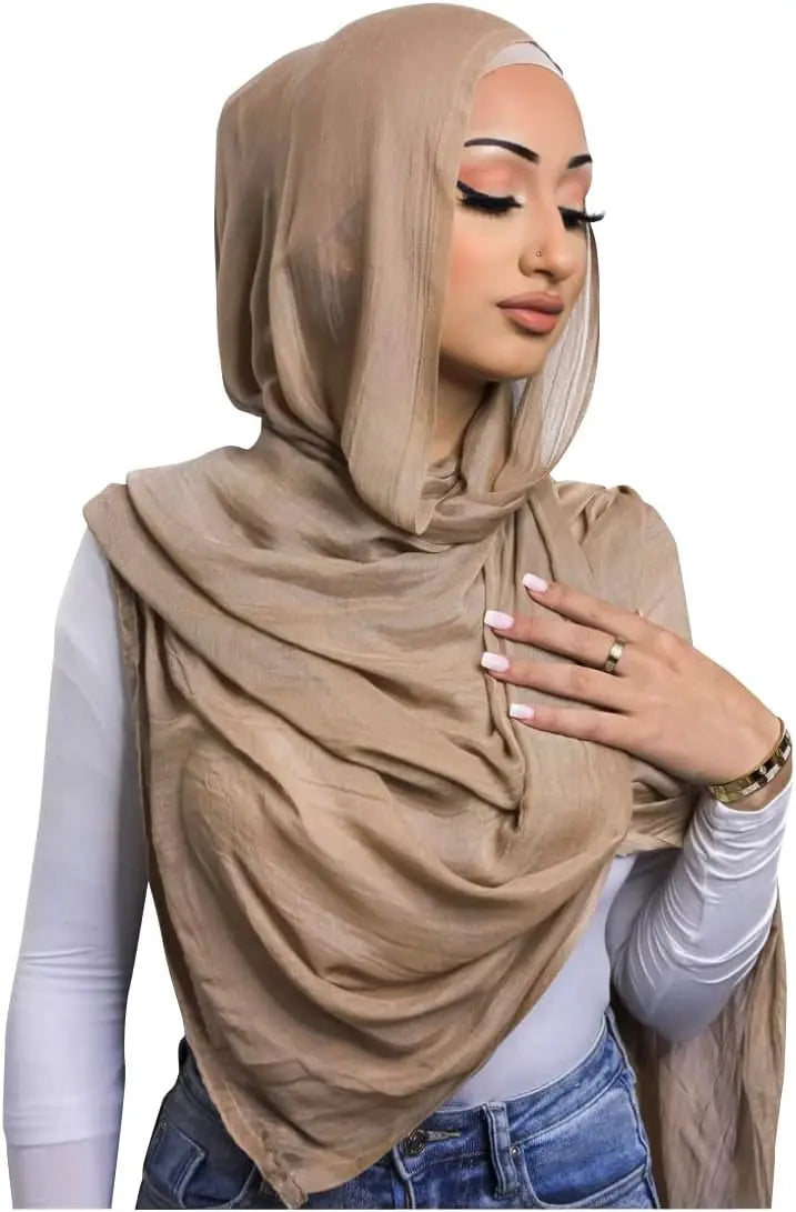 Voile Femme Musulmane Kebaya Women's Hijab Viscose Hijab for Women Muslim Cotton Hijab Fashion Hijab Scarf