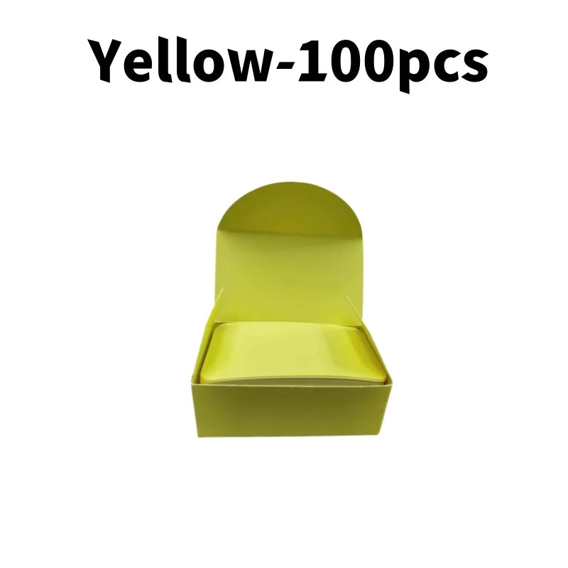 100Pcs 90x54x0.3mm Kraft Paper Card Blank Business Message Note Thank You Writing Label Bookmark Learning