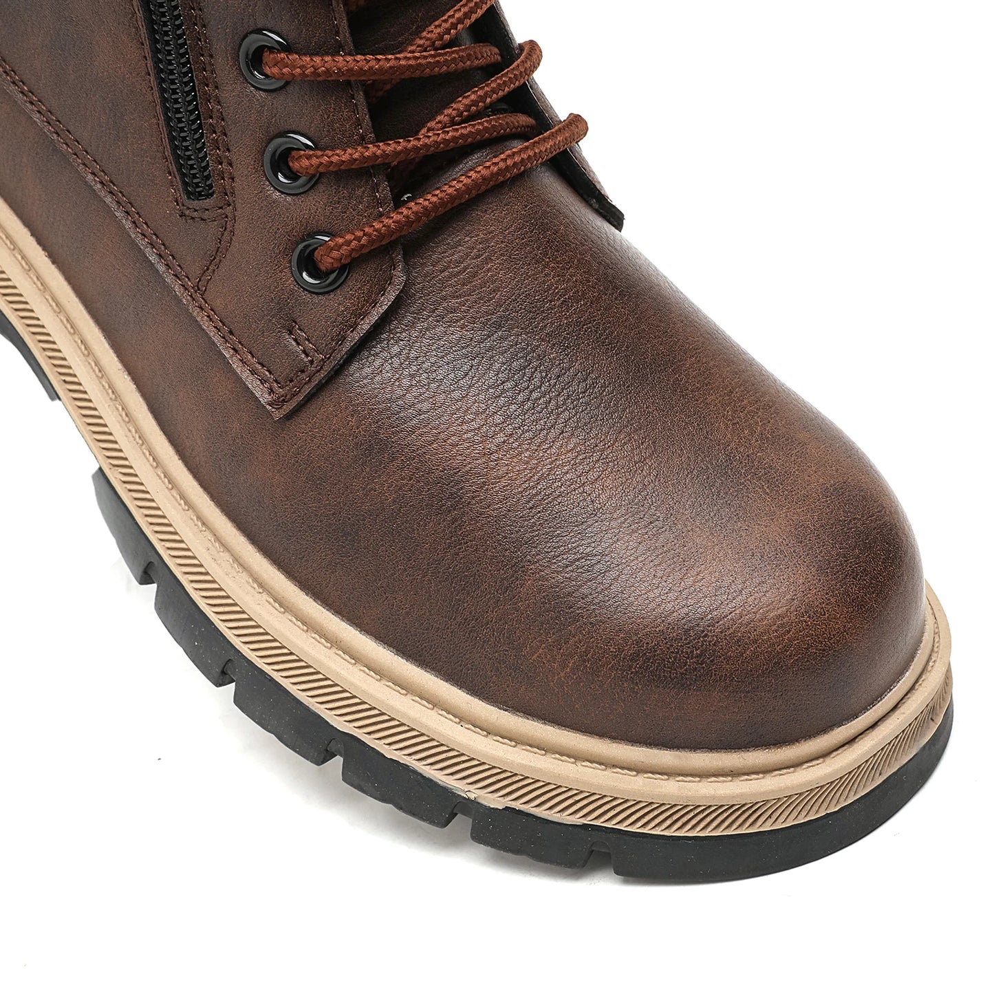 Waterproof Safety Boots Men Indestructible Steel Toe Work Boots Anti-smash Stab-resistant Safety Shoes Biker Botas Para Hombre