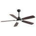 Indoor Modern 52 Inch Ceiling Fan with Dimmable 6 Speed Wind 5 Blades Remote Control Reversible DC Motor with Led Light