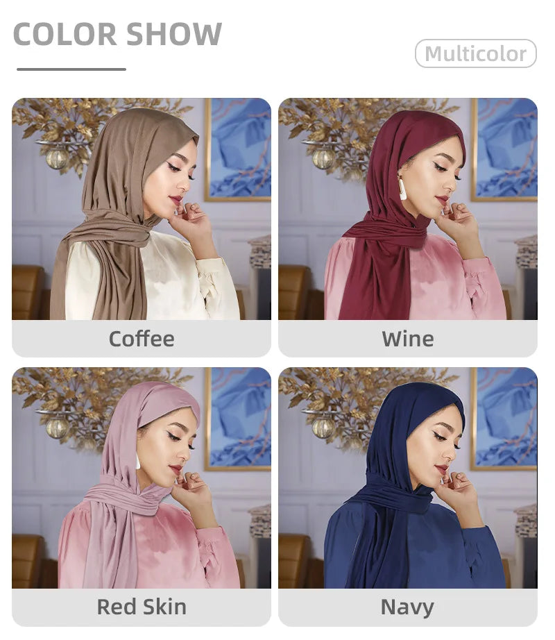 Instant Jersey Hijab Undercap Hijabs for Woman Muslim Women Hijab Cap Full Cover Head Wraps Islam Headscarf Femme Turbante Mujer