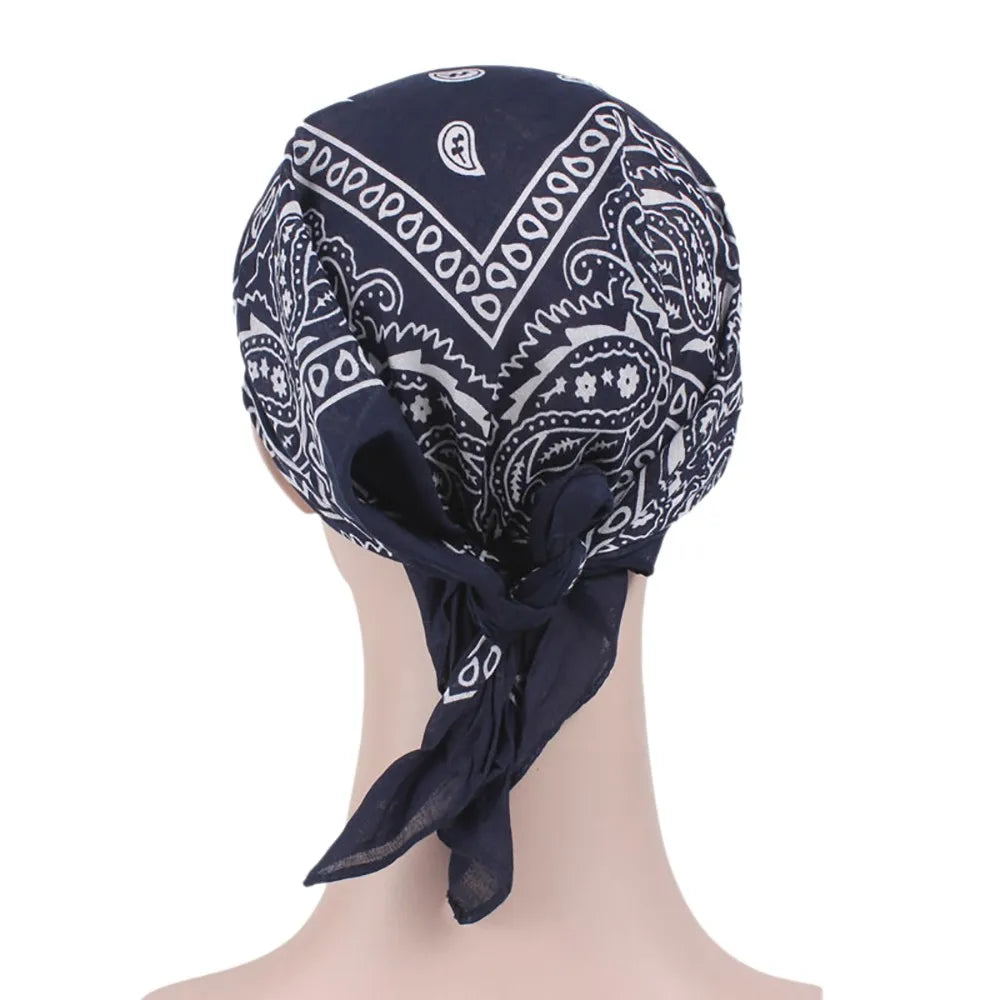 Fashion Muslim Hijab Turban Hat for Women Baseball Cap Sun Hats Headscarf Scarf Brim Caps Floral Print Femme Scarves Bandanas