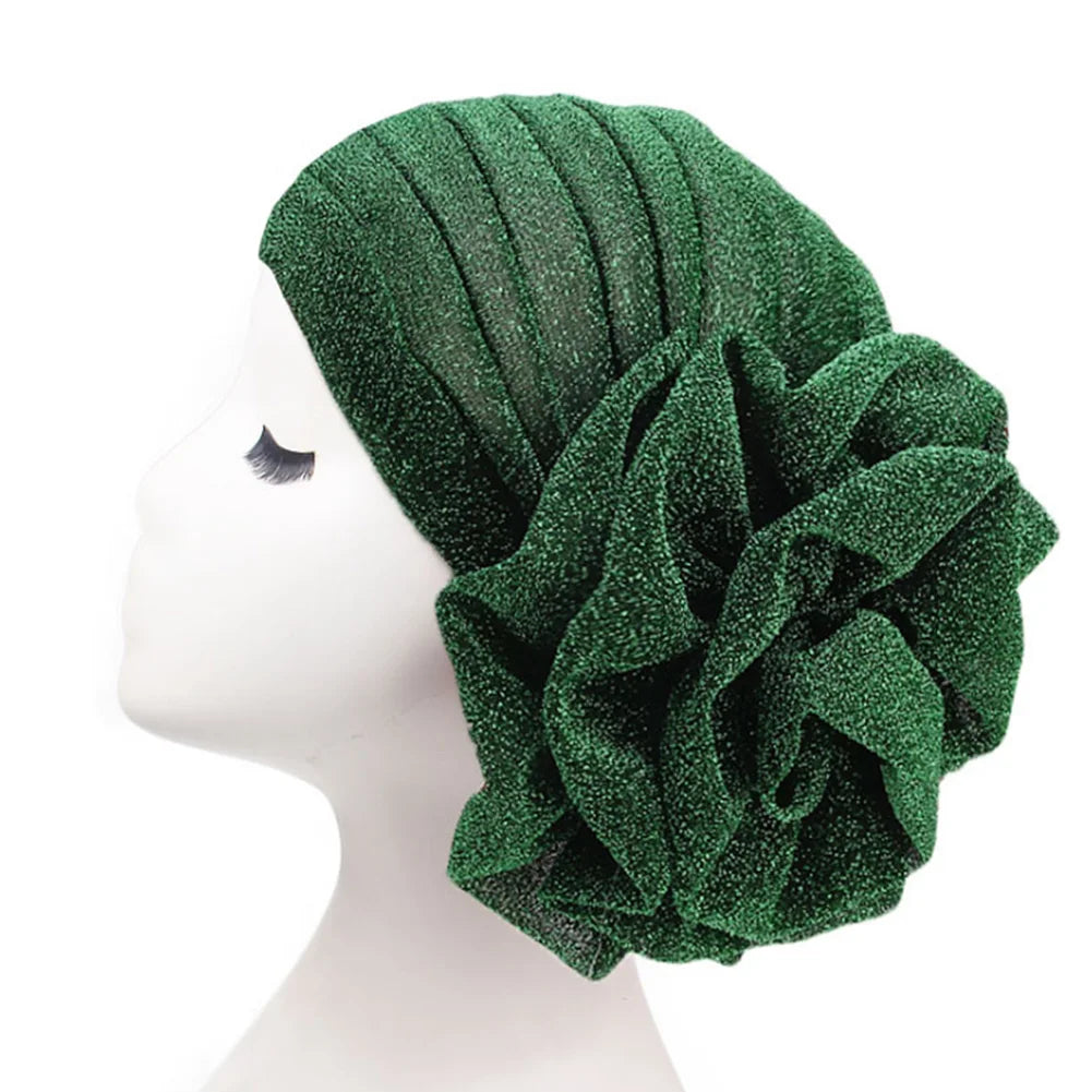 New Women Pre-Tied Hijabs For Women Turban Hat Inner HIjab Caps Solid Color Back Flower abaya Islam Udnerscarf Women's hijabs