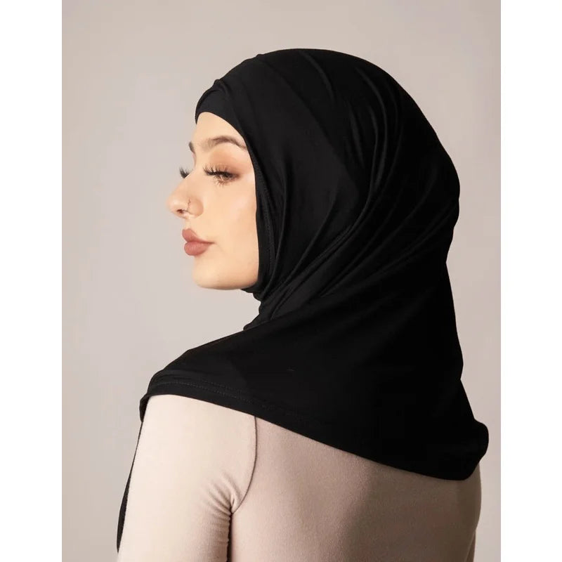 Islamic Modal Black Hijab Abaya Hijabs For Woman Abayas Jersey Hijab Scarf Muslim Dress Women Turbans Turban Instant Head Wrap