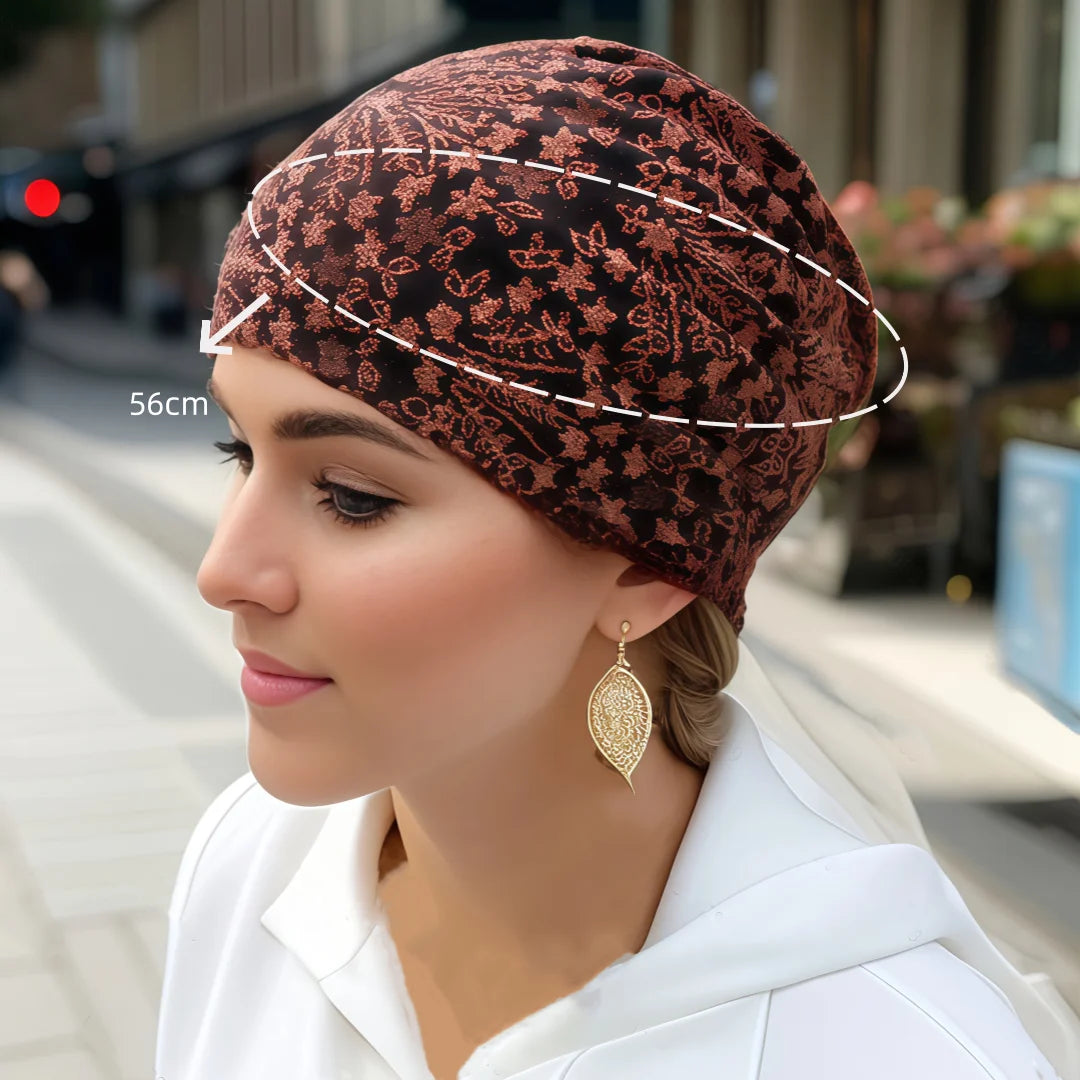 Fashion Hijabs for Women Muslim Soft Head Headwear India Hat Turban Wrap Eid Headscarf Hijab Bonnet