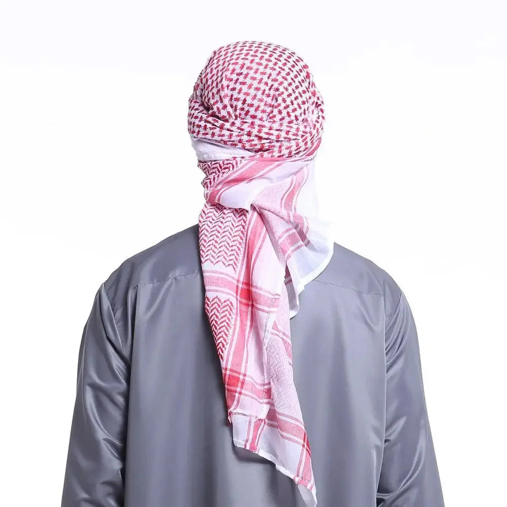 Islamic Foulard Scarf Men Arab Headwear Hijab Scarf Jersey Turban Arabic Headcover For Women Muslim Clothing Prayer Turbante