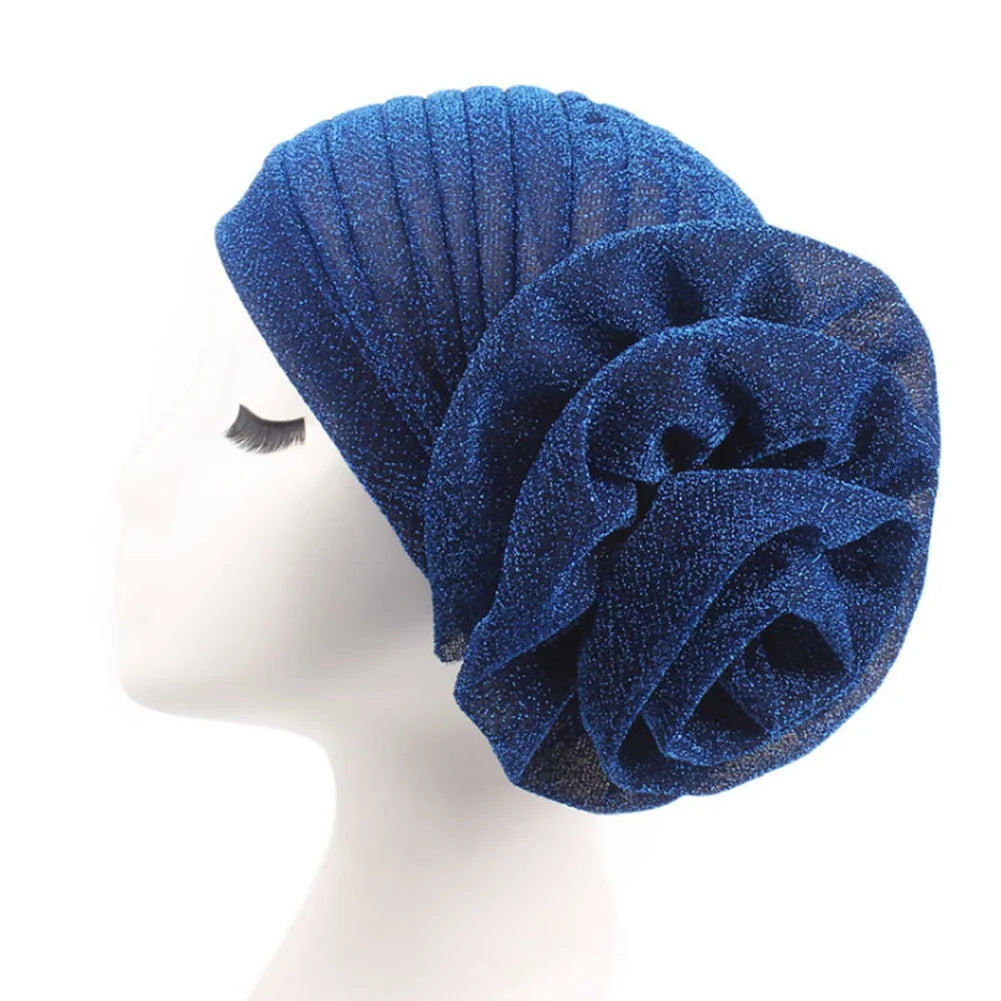 New Women Pre-Tied Hijabs For Women Turban Hat Inner HIjab Caps Solid Color Back Flower abaya Islam Udnerscarf Women's hijabs