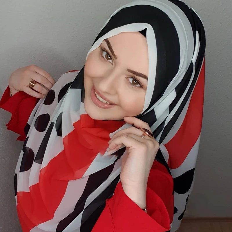 Islamic Fashion Chiffon Hijab Abaya Hijabs For Woman Abayas Jersey Head Wrap Scarf Muslim Dress Women Turbans Instant Turban