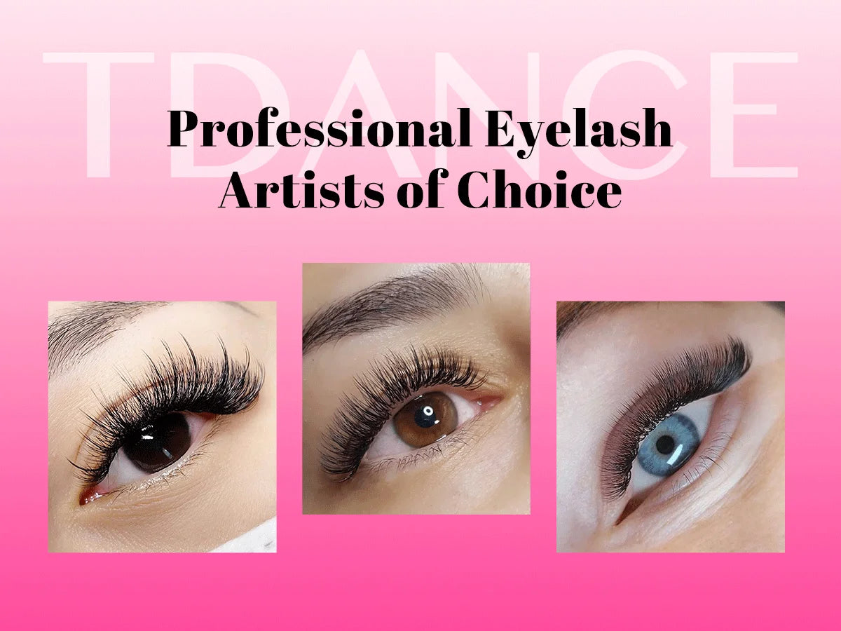 TDANCE Cashmere Lash Extensions Super Matte Black Classic Lash Extensions Individual Volume Lash for Professional Mink Lashes