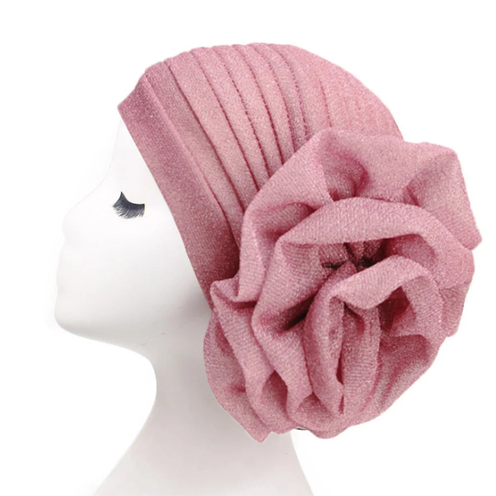 New Women Pre-Tied Hijabs For Women Turban Hat Inner HIjab Caps Solid Color Back Flower abaya Islam Udnerscarf Women's hijabs