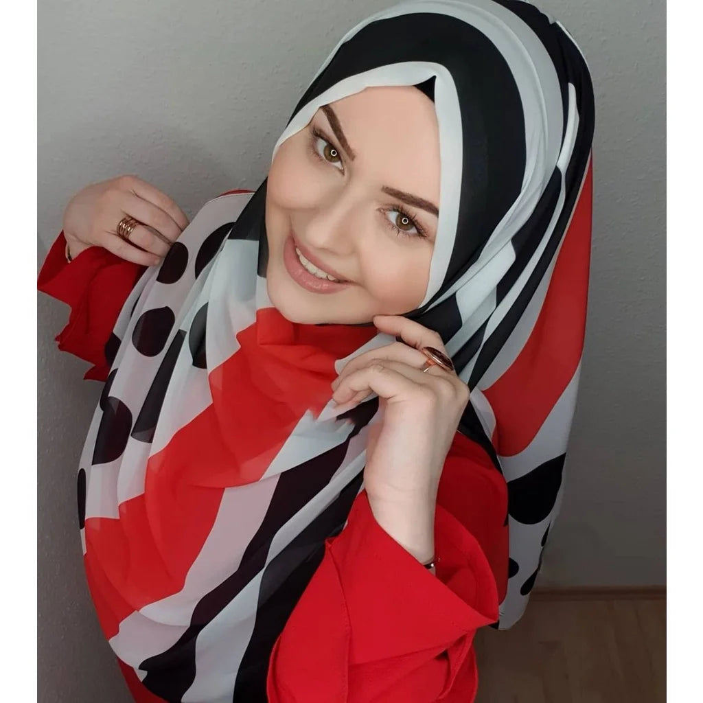 Islamic Fashion Chiffon Hijab Abaya Hijabs For Woman Abayas Jersey Head Wrap Scarf Muslim Dress Women Turbans Instant Turban