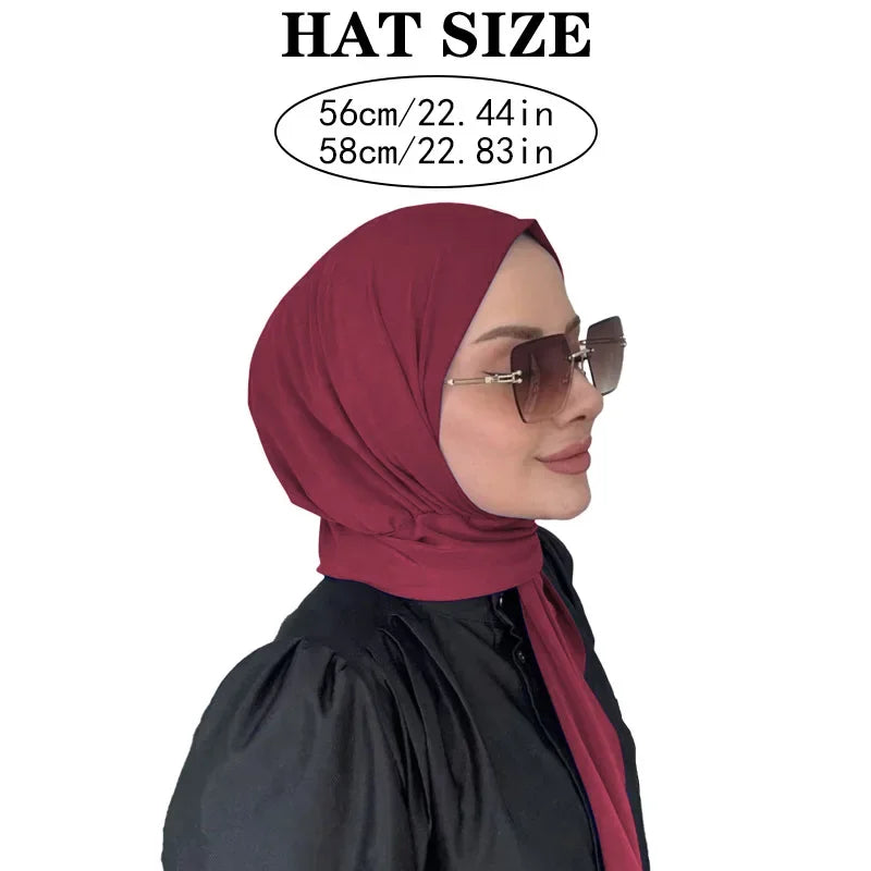 Instant Jersey Hijab Undercap Hijabs for Woman Muslim Women Hijab Cap Full Cover Head Wraps Islam Headscarf Femme Turbante Mujer