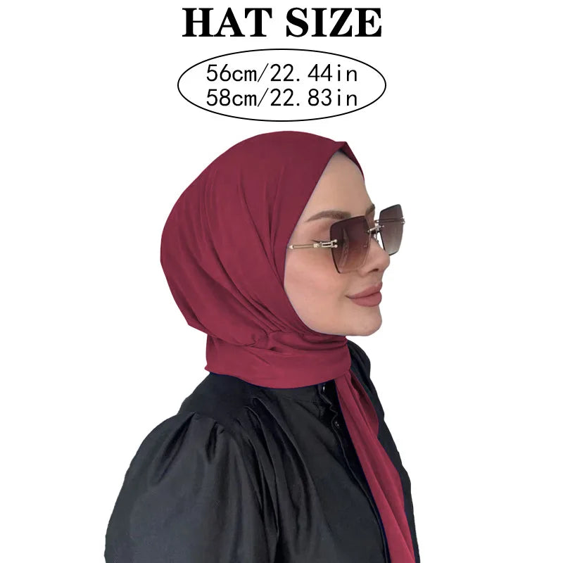 Instant Jersey Hijab Undercap Hijabs for Woman Muslim Women Hijab Cap Full Cover Head Wraps Islam Headscarf Femme Turbante Mujer