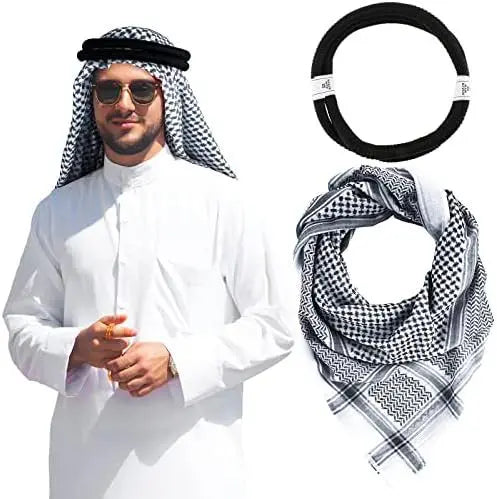 Islamic Foulard Scarf Men Arab Headwear Hijab Scarf Jersey Turban Arabic Headcover For Women Muslim Clothing Prayer Turbante
