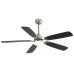 Indoor Modern 52 Inch Ceiling Fan with Dimmable 6 Speed Wind 5 Blades Remote Control Reversible DC Motor with Led Light