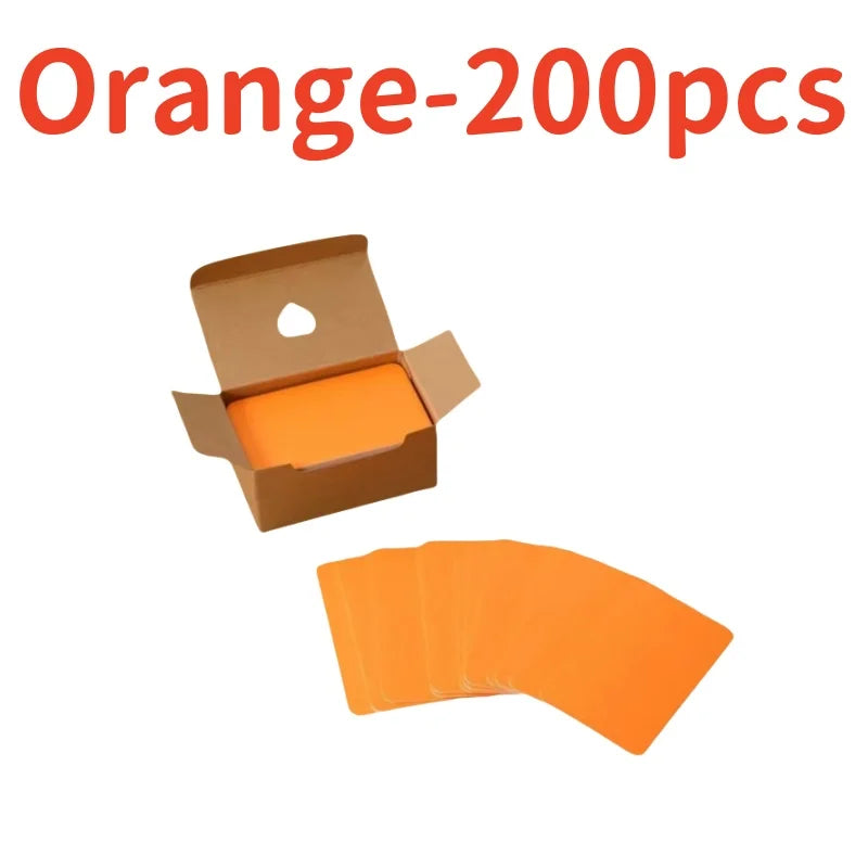 100Pcs 90x54x0.3mm Kraft Paper Card Blank Business Message Note Thank You Writing Label Bookmark Learning
