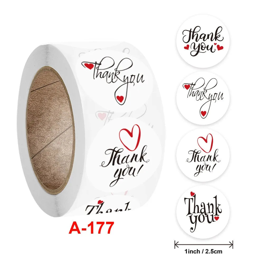 50-500pcs Cute Cartoon Cat Paw Thank You Stickers For Party Gift Decoration Packaging Label Reward Children Stationery Sticker