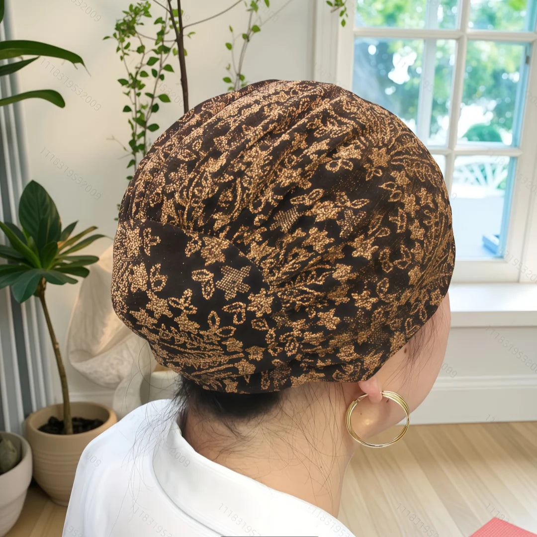 Fashion Hijabs for Women Muslim Soft Head Headwear India Hat Turban Wrap Eid Headscarf Hijab Bonnet